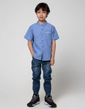 Little M Long Denim Jogger Karet Kombinasi