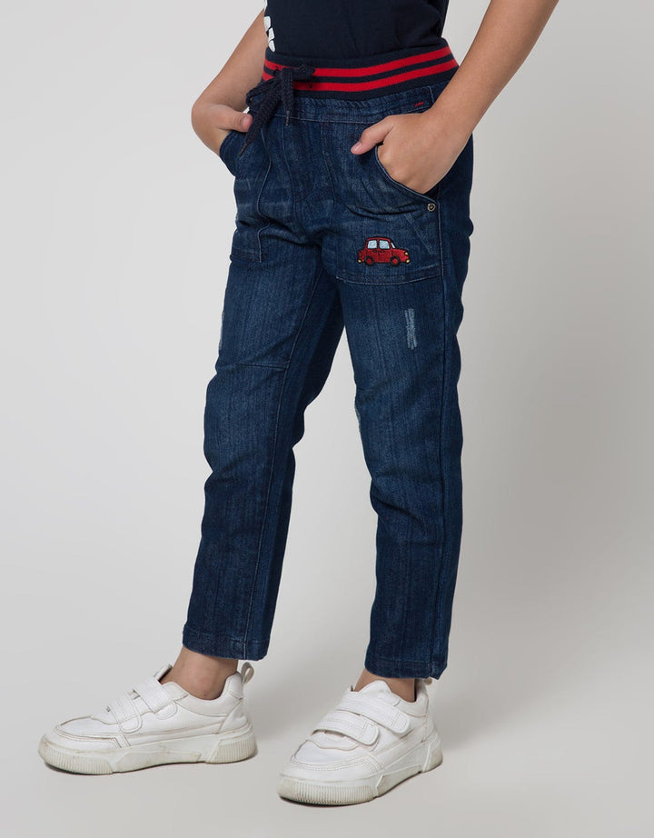 Little M Destroyed Denim Anak Laki-laki