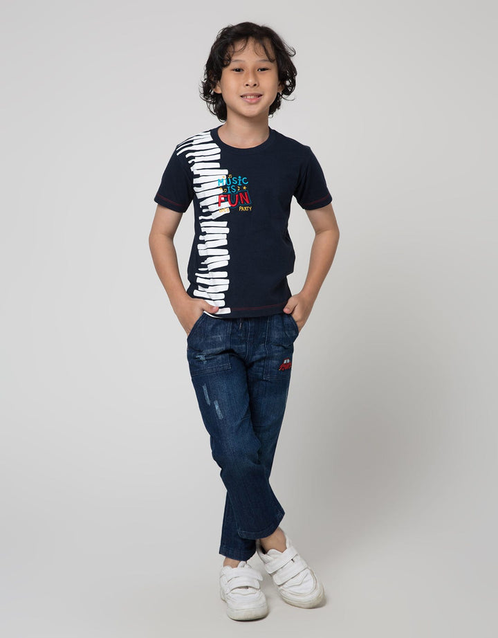 Little M Destroyed Denim Anak Laki-laki