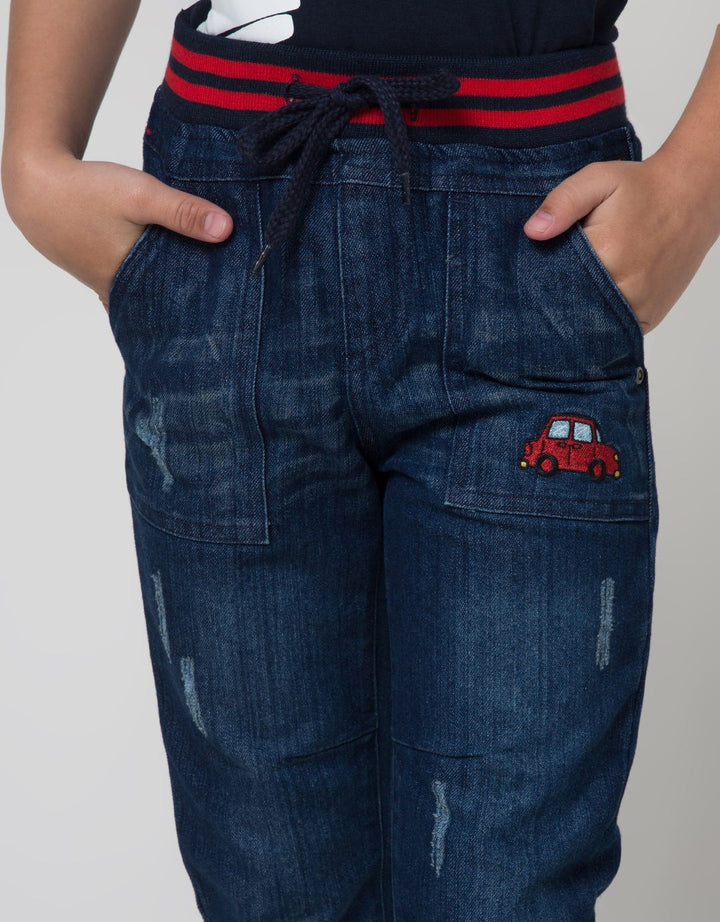 Little M Destroyed Denim Anak Laki-laki