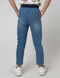 Little M Heringbone Denim Anak Laki-laki