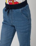 Little M Heringbone Denim Anak Laki-laki