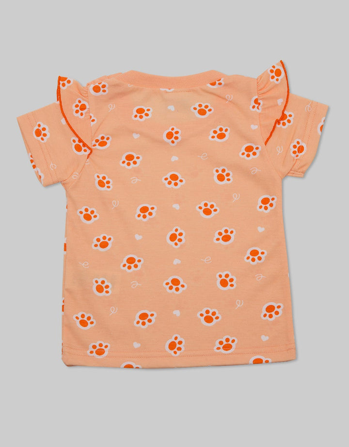 Pipiniko Cute Cat Kaos Pendek Anak Perempuan