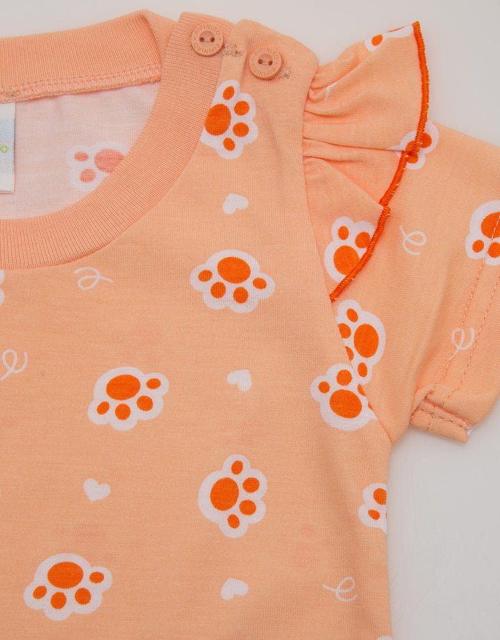 Pipiniko Cute Cat Kaos Pendek Anak Perempuan