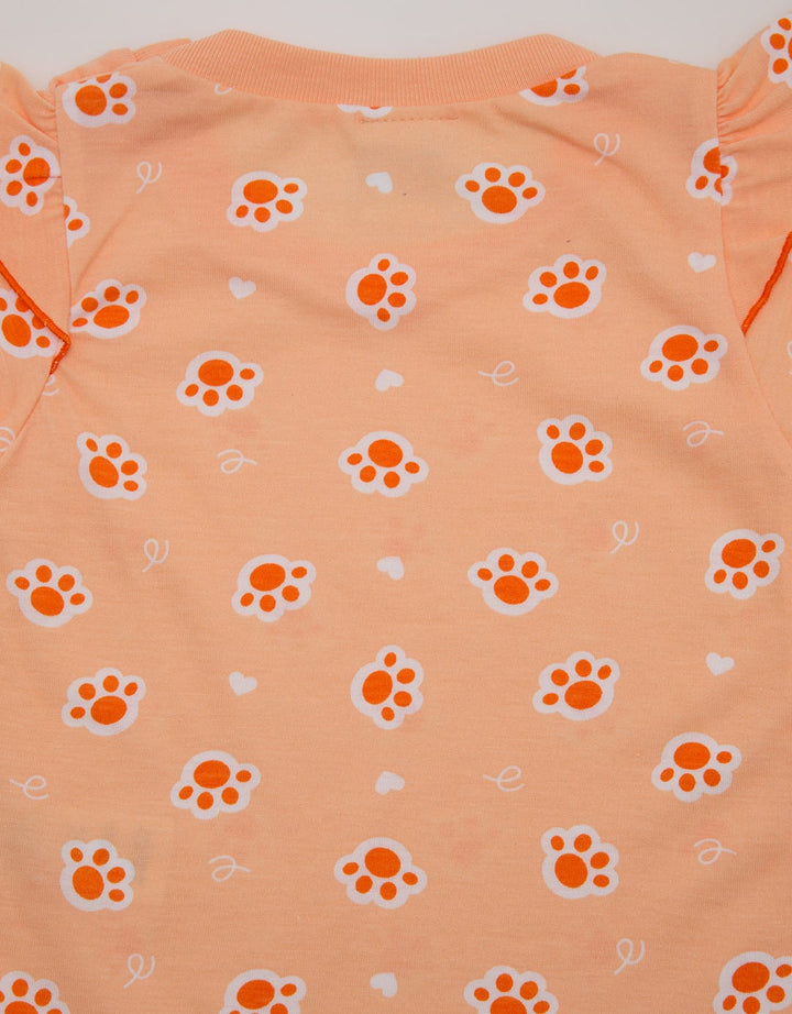 Pipiniko Cute Cat Kaos Pendek Anak Perempuan