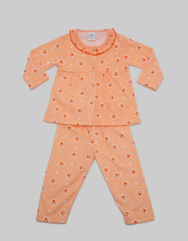 Pipiniko Long Sleeve Pajama Pants Girls Print Cute Cat