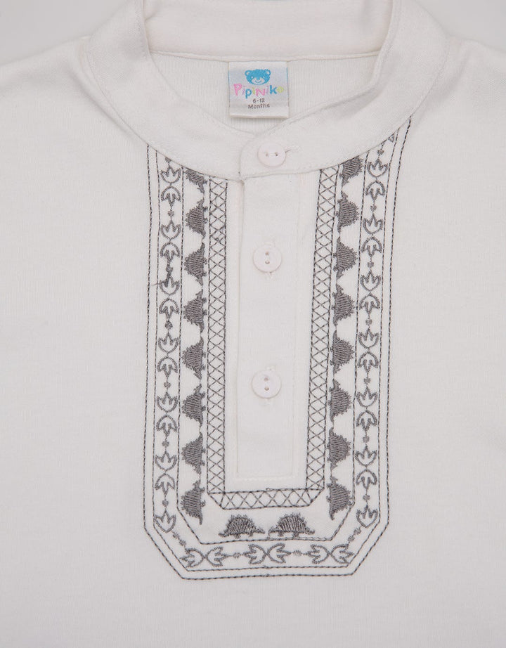 Pipiniko Bamus Set Of 3 Dino Embroidery Top Knit