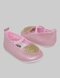 Pipiniko Heart Glitter Baby Slip On Shoes