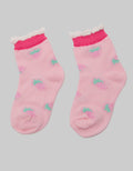 Pipiniko Apple Print Kaus Kaki Anak Perempuan