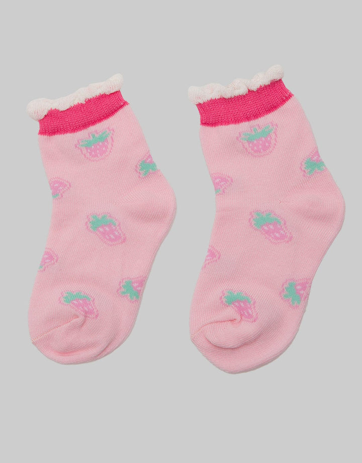 Pipiniko Apple Print Kaus Kaki Anak Perempuan