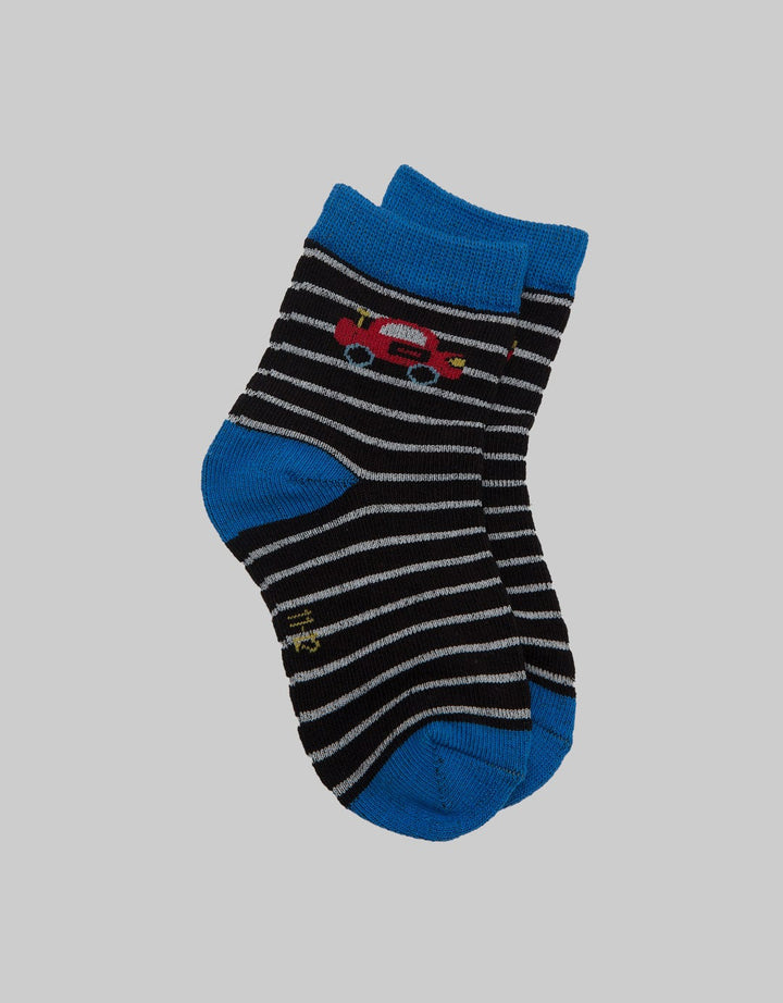 Pipiniko Sock Kaus Kaki Boys Fp Stripes Car