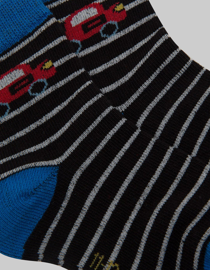 Pipiniko Sock Kaus Kaki Boys Fp Stripes Car