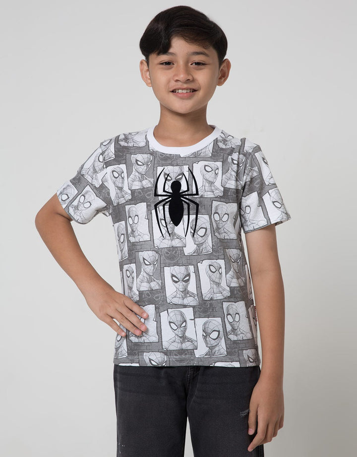 Marvel Short Sleeve T-Shirt Print Photo Face Laba