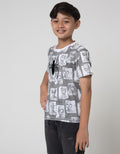 Marvel Short Sleeve T-Shirt Print Photo Face Laba