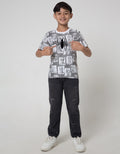 Marvel Short Sleeve T-Shirt Print Photo Face Laba