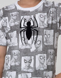 Marvel Short Sleeve T-Shirt Print Photo Face Laba