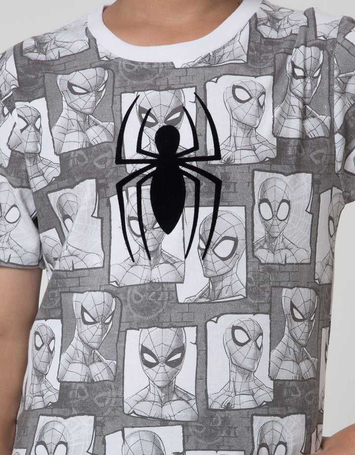 Marvel Short Sleeve T-Shirt Print Photo Face Laba