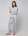 Nevada Long Sleeve Pajama Pants Stripe Move
