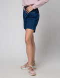 Nevada Denim Short Pants Basic With Elastic Waist