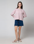 Nevada Denim Short Pants Basic With Elastic Waist