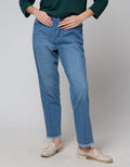 Nevada Straight Frayed Celana Denim Wanita
