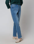Nevada Straight Frayed Celana Denim Wanita