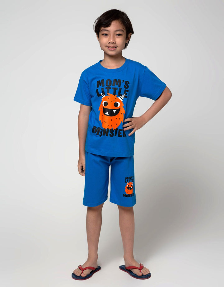 Little M Top-Bottom Set T-Shirt Print Moms Little Monster