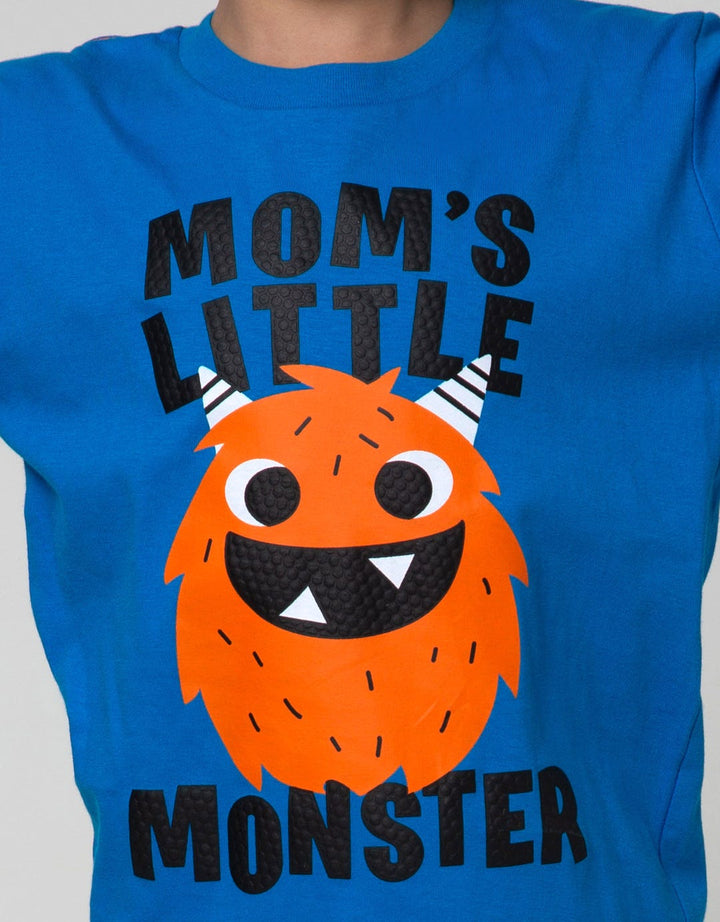 Little M Top-Bottom Set T-Shirt Print Moms Little Monster