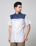 Details Short Sleeve Koko Blocking And Stitching Chest