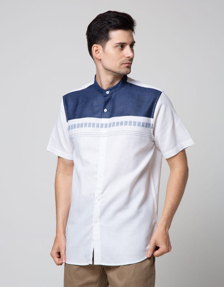 Details Short Sleeve Koko Blocking And Stitching Dada