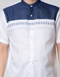 Details Short Sleeve Koko Blocking And Stitching Chest