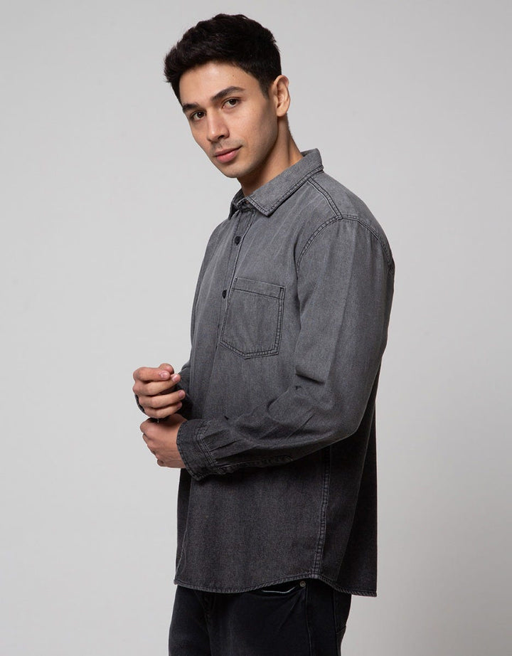 Nevada Ombre Denim Kemeja Pria