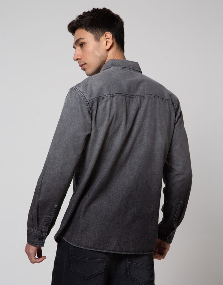 Nevada Ombre Denim Kemeja Pria