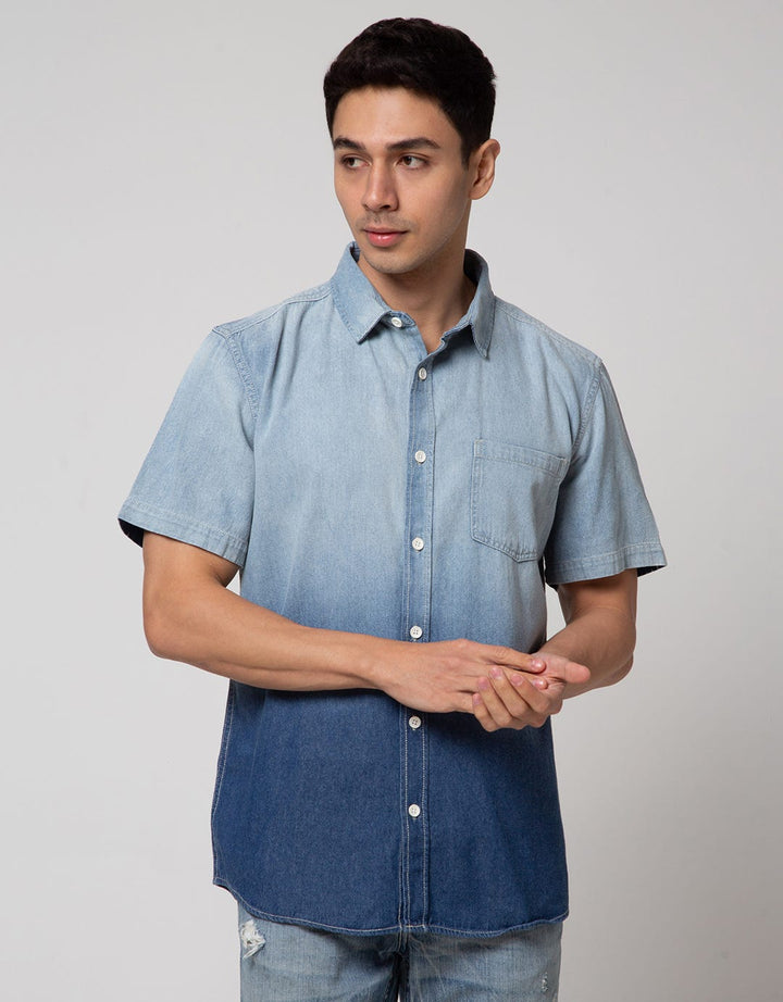SS OMBRE DENIM SHIRT