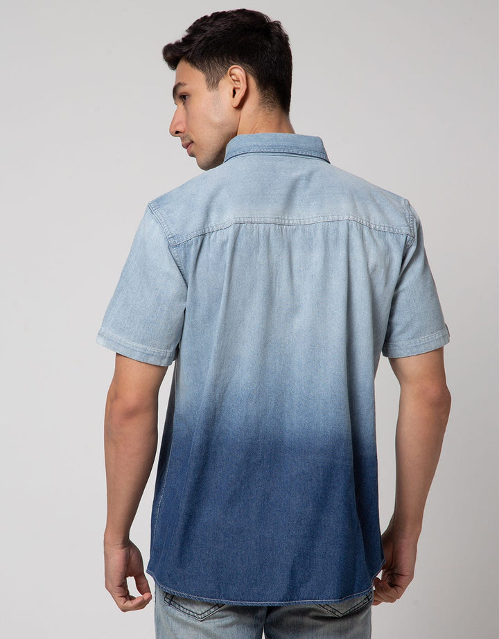 SS OMBRE DENIM SHIRT
