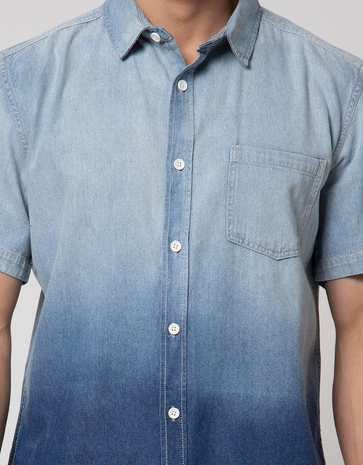SS OMBRE DENIM SHIRT
