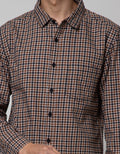 Nevada Long Sleeve Shirt Checked Flannel Kmls035