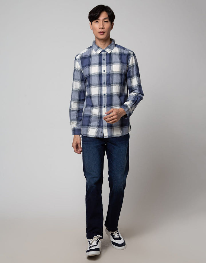 Nevada Long Sleeve Shirt Checked Flannel Thirty Seven