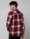 Nevada Long Sleeve Checked Flannel Shirt Kmls038