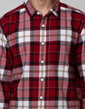Nevada Long Sleeve Checked Flannel Shirt Kmls038