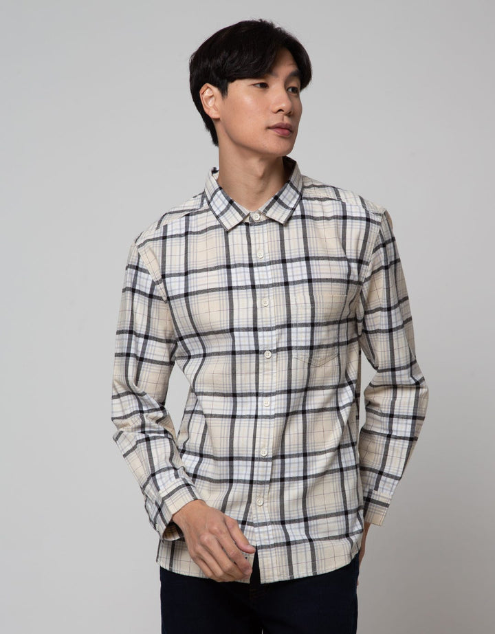 Nevada Long Sleeve Shirt Checked Flannel Kmls040