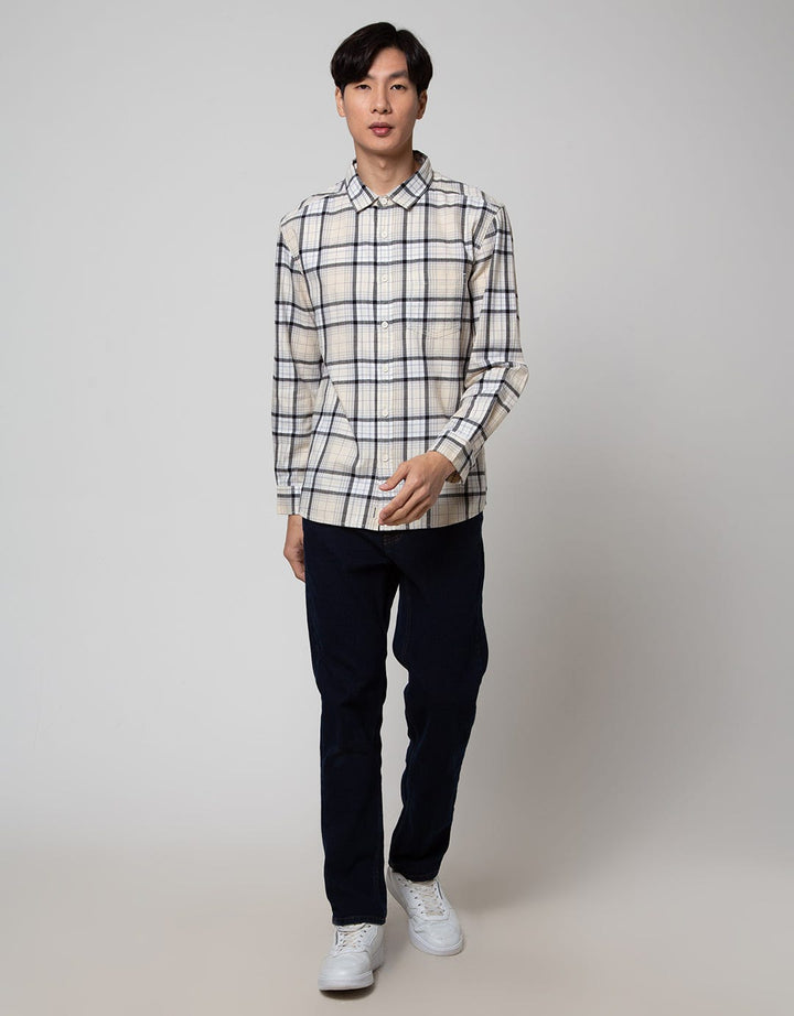Nevada Long Sleeve Shirt Checked Flannel Kmls040