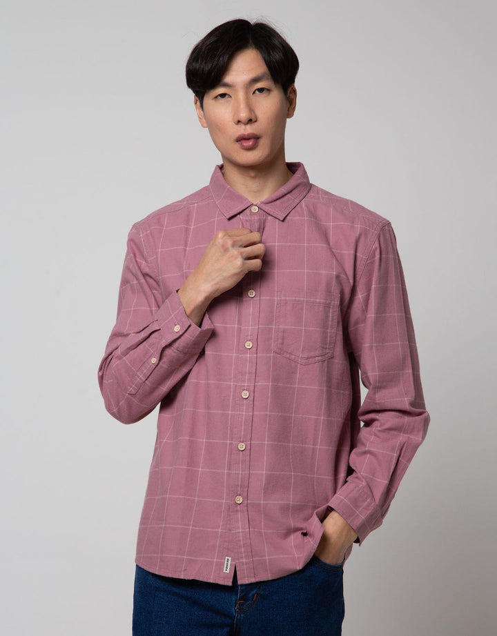 Nevada Long Sleeve Shirt Checked Flannel Forty Three