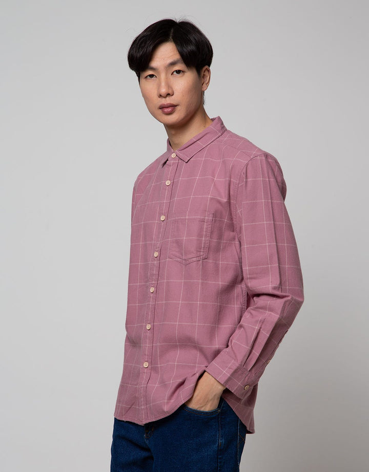 Nevada Long Sleeve Shirt Checked Flannel Forty Three