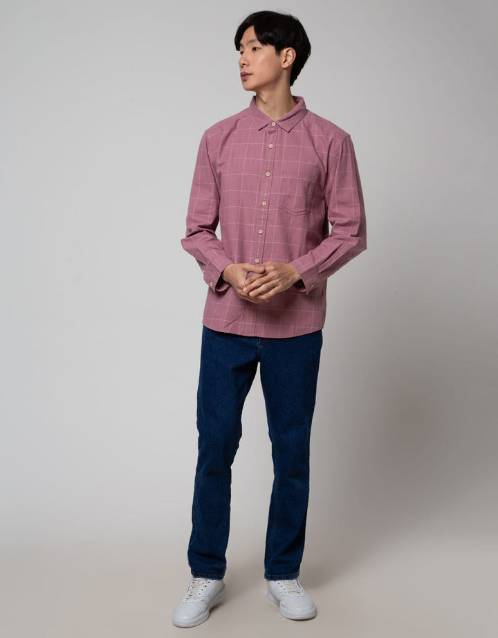 Nevada Long Sleeve Shirt Checked Flannel Forty Three