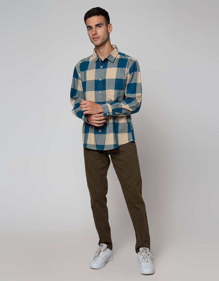 Nevada Long Sleeve Checked Flannel Shirt