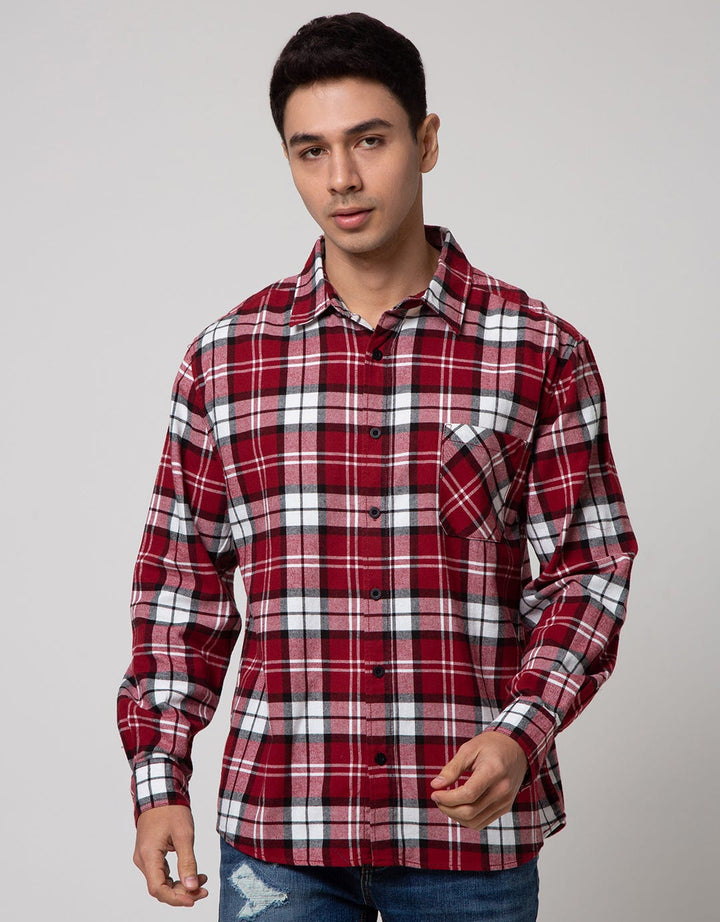 Nevada Long Sleeve Shirt Checked Flannel