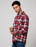 Nevada Long Sleeve Shirt Checked Flannel