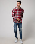Nevada Long Sleeve Shirt Checked Flannel