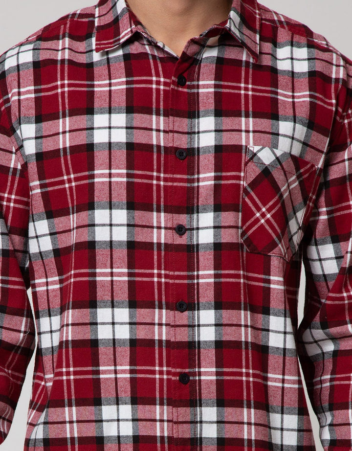 Nevada Long Sleeve Shirt Checked Flannel